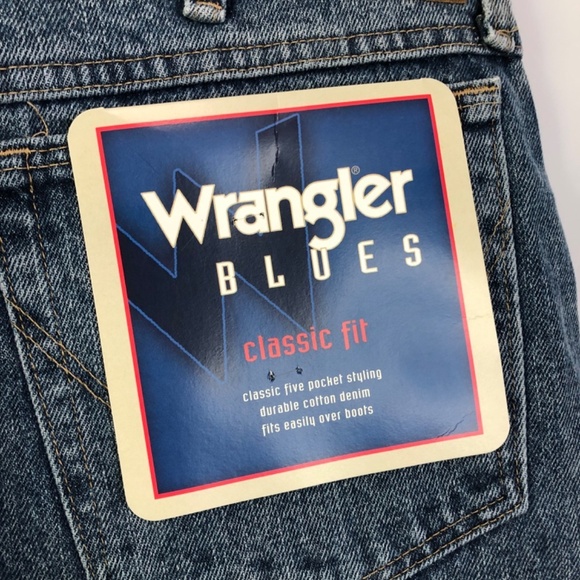 Wrangler Mens Classic Fit Cotton Jeans 34x32 Bootcut - Picture 7 of 14